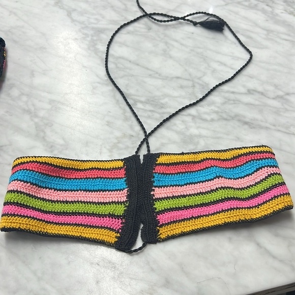 Anthropologie | My Beachy Side NWT Copacabana Rainbow Bikini Size Small - Picture 9 of 12